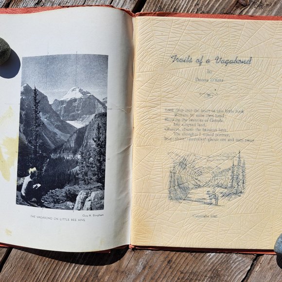 Vintage poems rare 1945 signed copy "Trails of a Vagabond" by Donna D'ette. - Picture 2 of 9